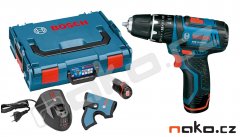 Bosch GSB 10,8-2-LI Professional 2Ah aku příklepový šroubovák 06019B6906, L-Boxx