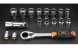 NEO TOOLS gola sada s průchozí ráčnou 08-615