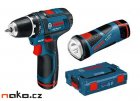 BOSCH GSR 10,8 V-LI-2 Professional aku šroubovák, svítilna GLI, L-Boxx 0615990CA9