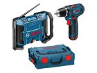 BOSCH GSR 12V + GLI aku vrtačka Professional, svítilna, 2x aku 2Ah