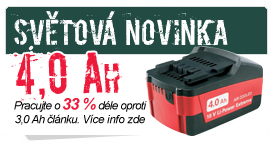 Akumulátory Metabo 18V 4Ah