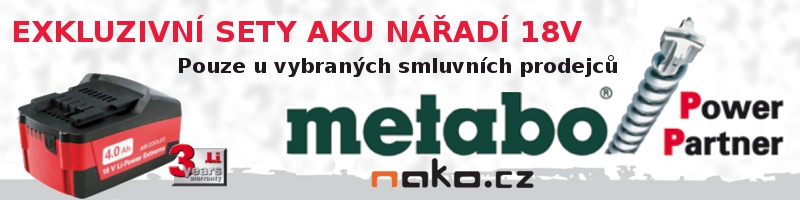Sady aku nářadí METABO 18V 4Ah