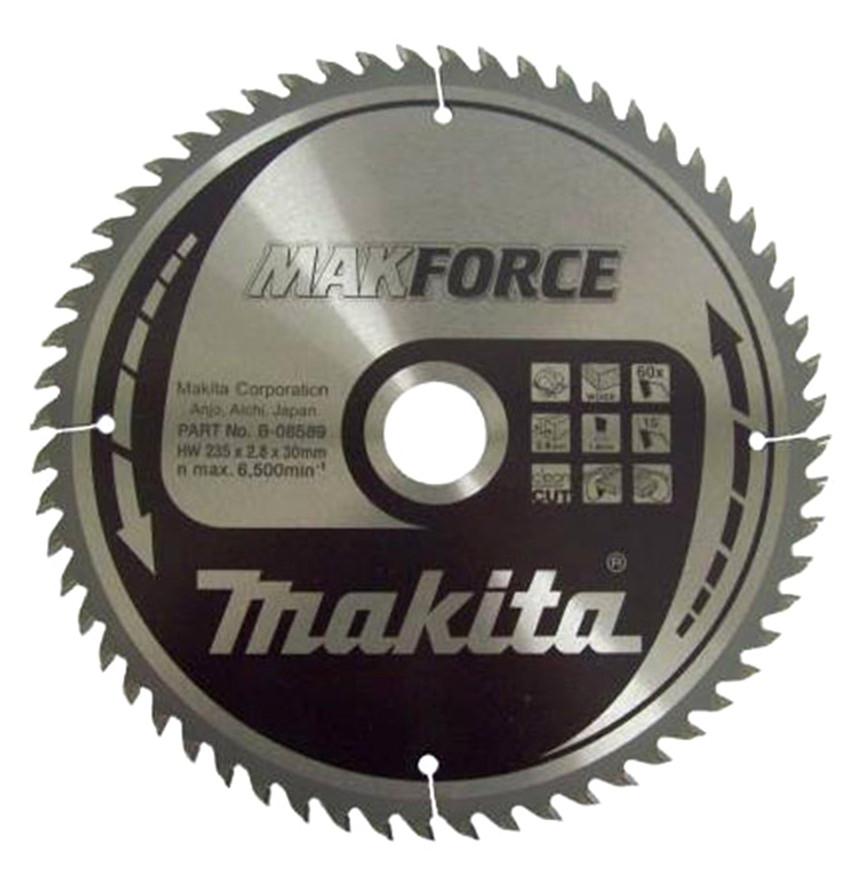 MAKITA B-08589 pilový kotouč 235x1,8x30mm 60T MAKFORCE