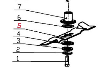 HECHT 26300248902 žací nůž pro HECHT 5534 SX, 5534 SWE, 553 SW, 5533 SW