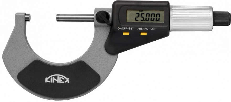 KINEX mikrometr třmenový digitální 50-75mm, 0,001mm, 7031