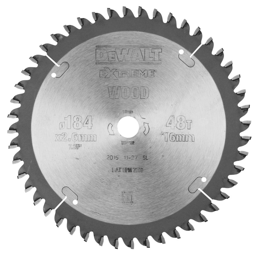 DeWALT pilový kotouč na hliník 184x16mm (48z)