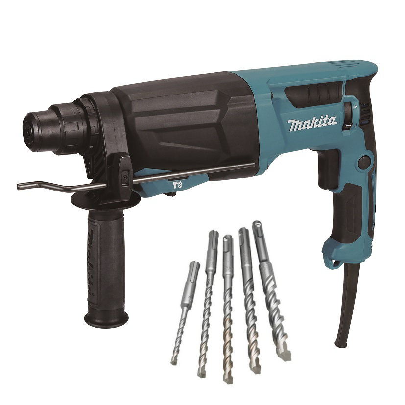 MAKITA HR2670X3 kombi kladivo 3J 800W SDS+ a sada vrtáků Obrázek