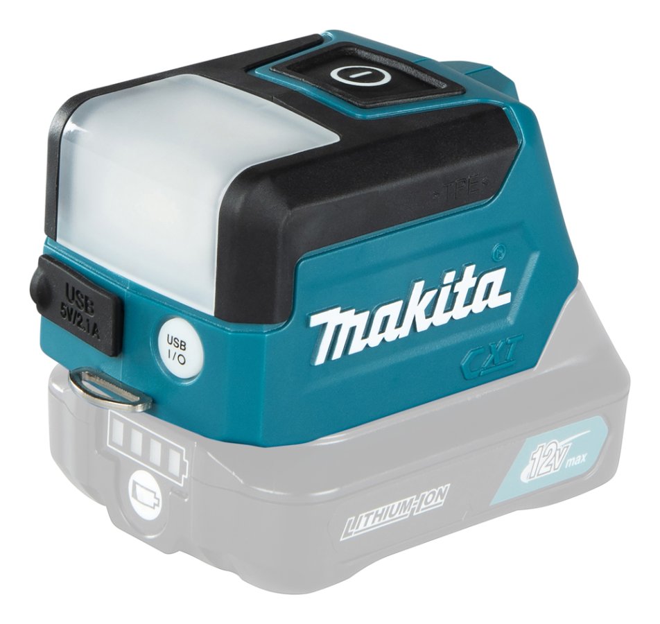 MAKITA ML107 aku LED svítilna a USB nabíjecí adaptér LiIon 10,8 a 12V CXT