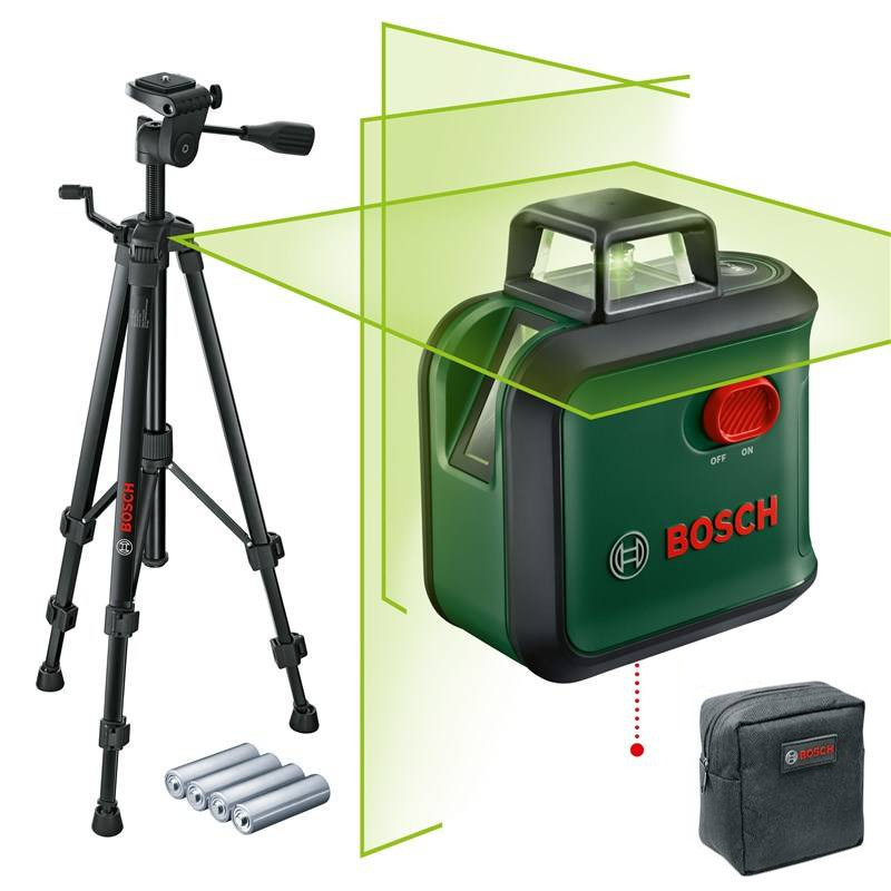 BOSCH AdvancedLevel 360 + TT 150 křížový laser 360˚ + stativ