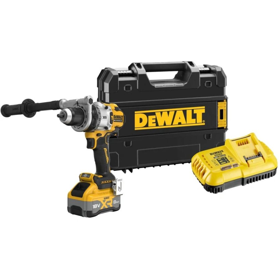 DeWALT DCD1007WW1T aku bezuhlíková vrtačka s příklepem XRP 1x 18V 8,0 Ah XR LiIon