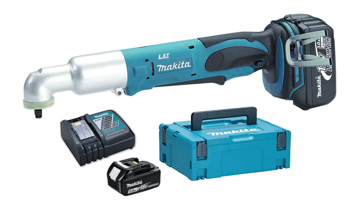 MAKITA DTL063RTJ aku úhlový rázový utahovák LiIon LXT 18V 2x 5Ah, Makpac
