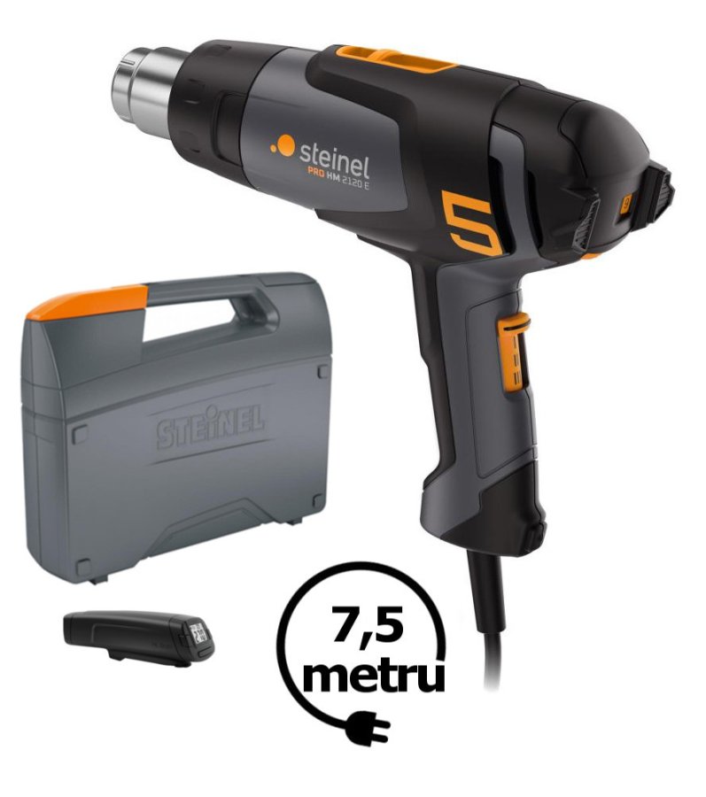STEINEL PRO HM 2120 E KF set horkovzdušná pistole 089658 HL scan+kufr 7,5m Carwrapper