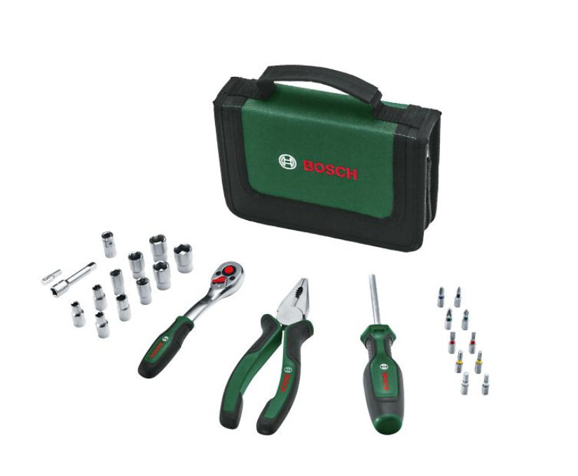 BOSCH 26dílná mobilní sada ručního nářadí v brašně