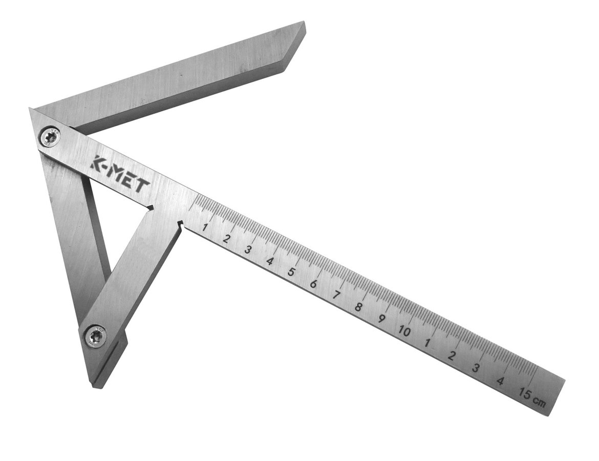 K-MET 4062-1 úhelník středící 150x130/180mm Obrázek