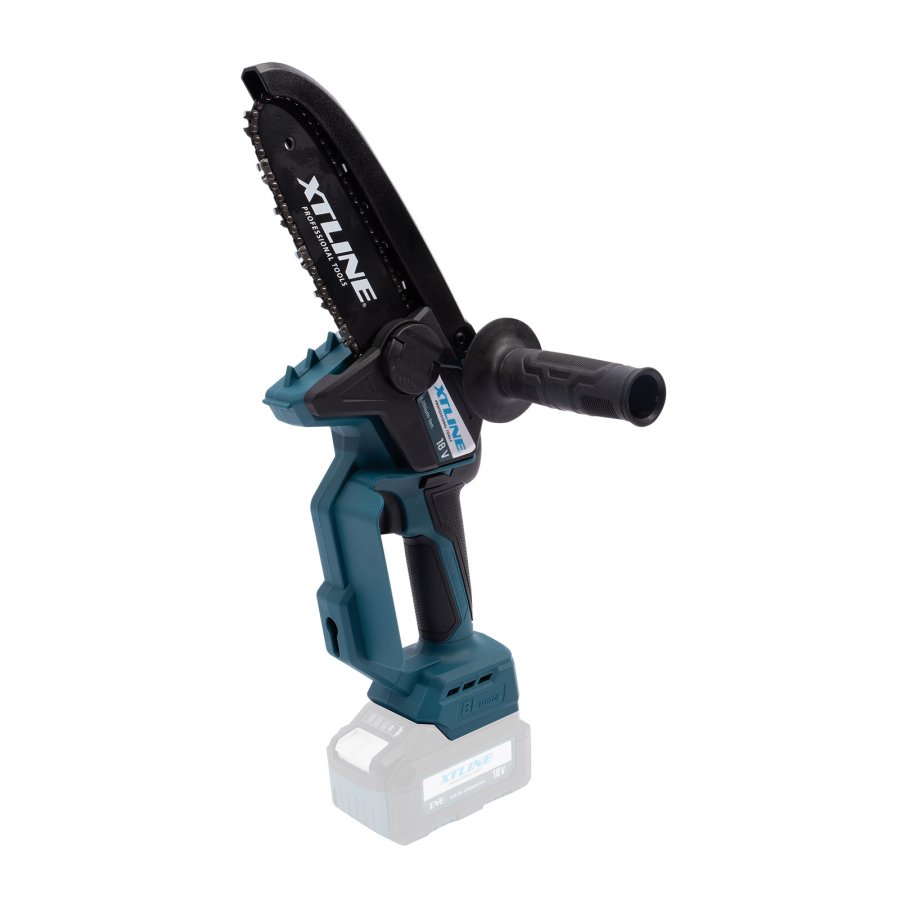 Levně XTline XT102972 aku řetězová mini pila bezuhlíková 18 V LiIon bez aku