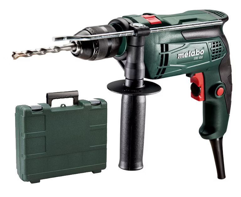 METABO SBE 650 jednorychlostní příklepová vrtačka 650W - rychloupínání