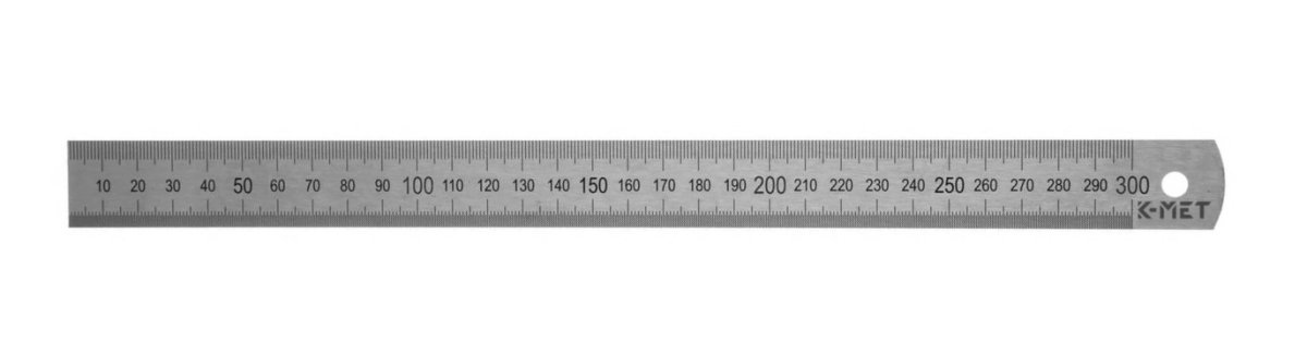 Levně K-MET 1017 měřítko ocelové 300x13x0,5mm tenké