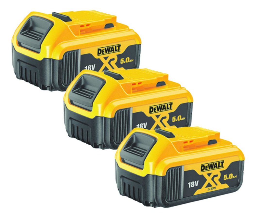 DeWALT DCB184P3 startovací sada 3 akumulátorů 18V 5Ah XR LiIon DCB184