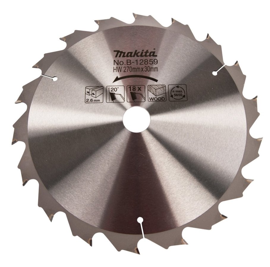 MAKITA B-12859 pilový kotouč 270x30mm MAKFORCE na dřevo 18Z vidiový