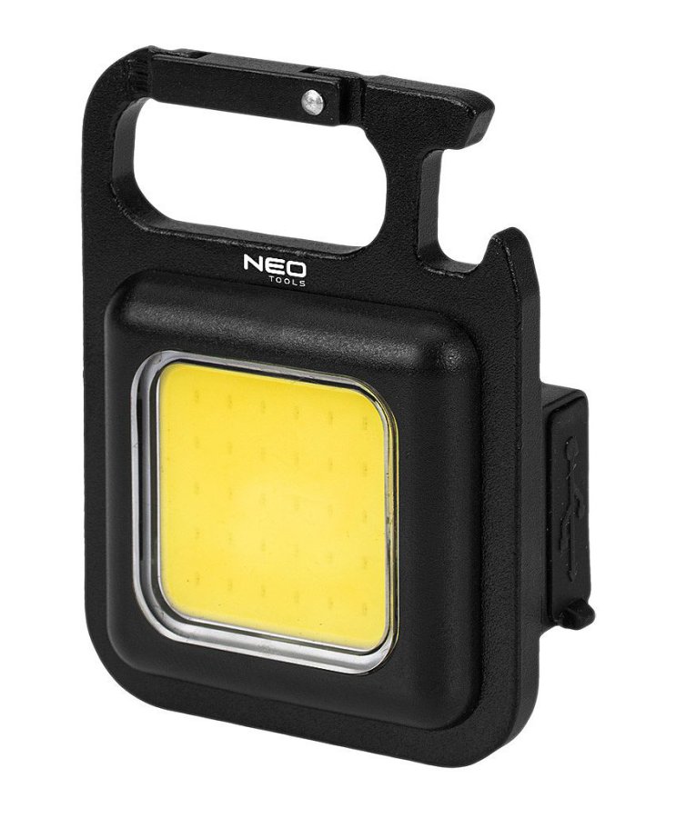 NEO TOOLS 99-109 mini COB LED svítilna přívěšek 500lm LiIon USB Obrázek