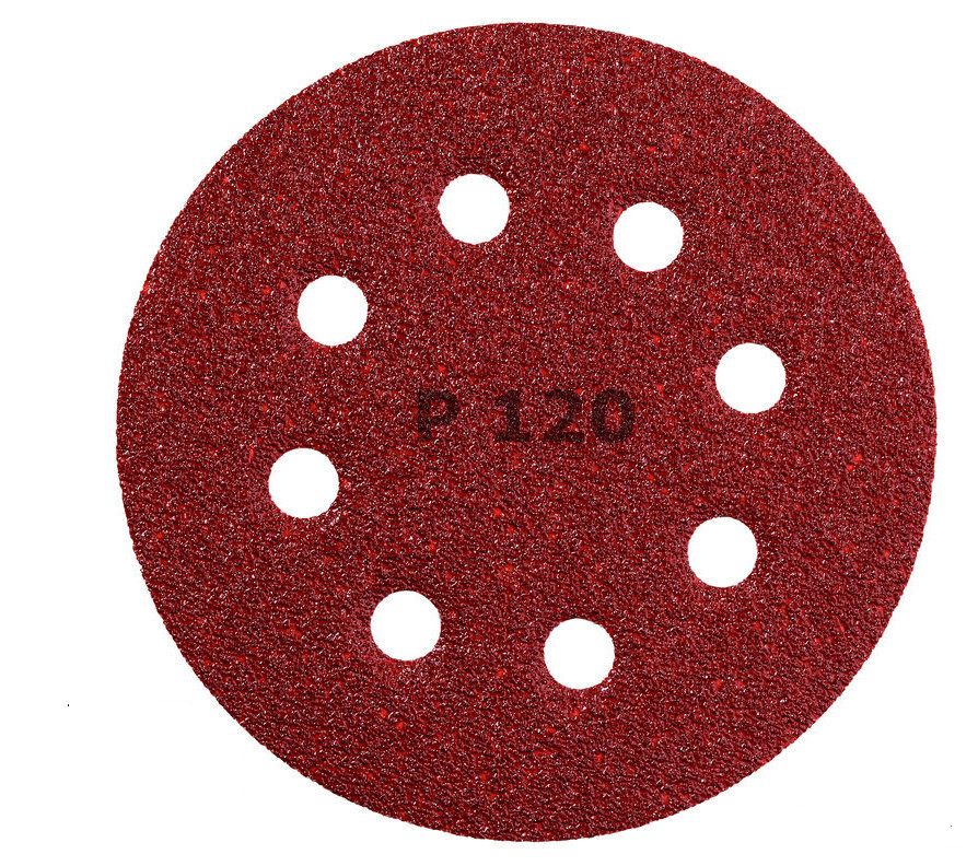 METABO 631587 sada smirkových výseků suchý zip 125mm P 120, 25ks