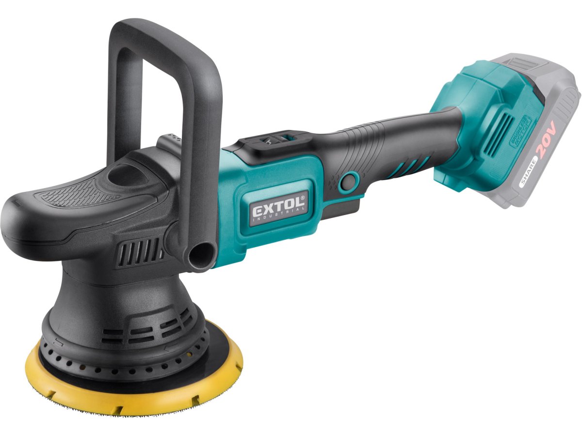 Levně EXTOL INDUSTRIAL 8791845 aku leštička orbitální 150mm SHARE20V LiIon BRUSHLESS bez aku