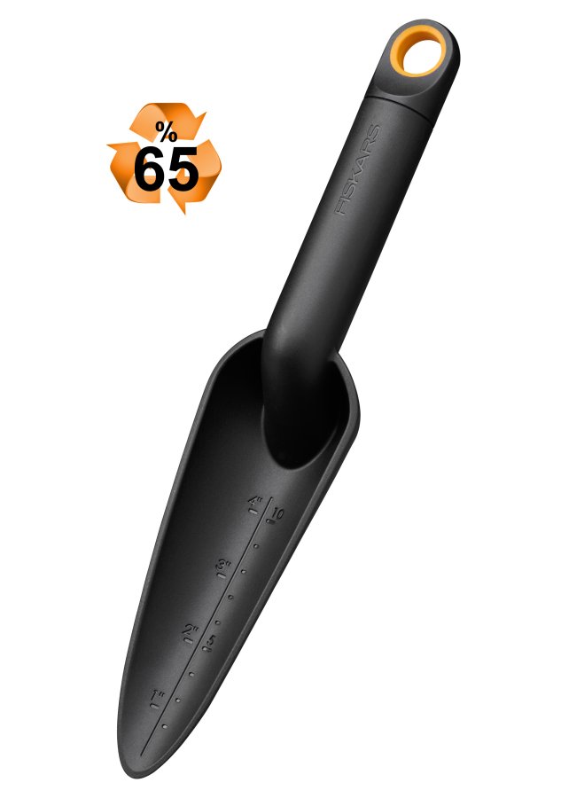 FISKARS 1072101 Solid lopatka přesazovací úzká, 65% recycled