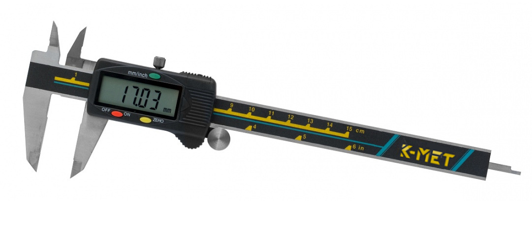 Levně K-MET 6040-02-150 digitální posuvné měřítko 150mm, DIN 862