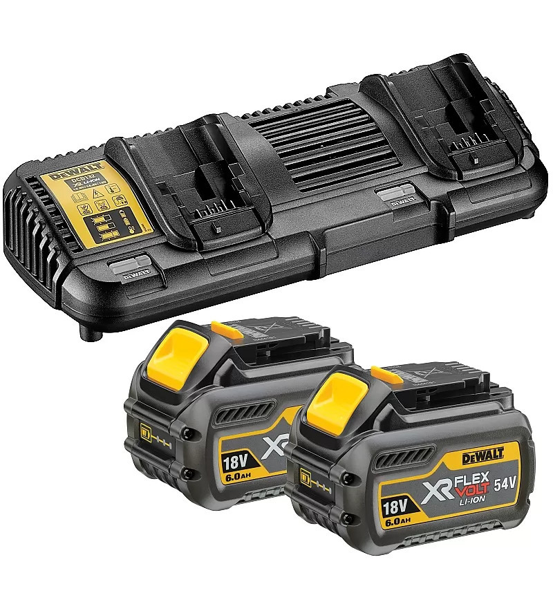 DeWALT DCB132T2 dvojnabíječka + 2x akumulátor XR FLEXVOLT 18/54V 2/6Ah LiIon ORIGINÁL