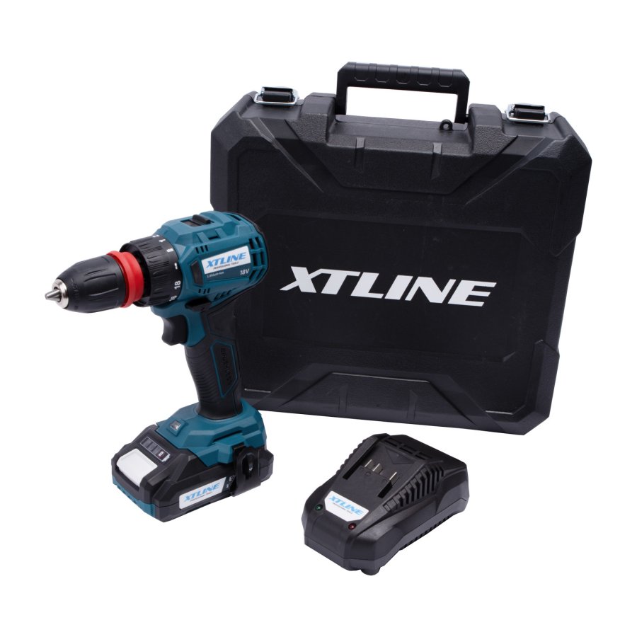 XTline XT102866E aku vrtačka 18V LiIon 1x 2Ah 45Nm Brushless 2v1