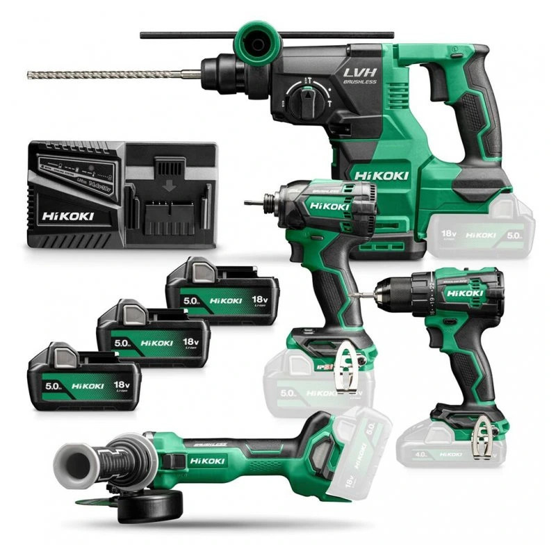 HiKOKI KC18DEWHZ sada aku nářadí 18V 3x 5Ah LiIon