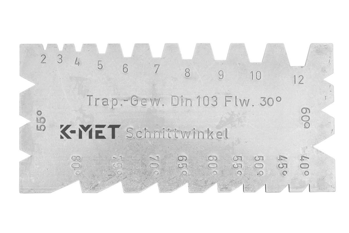 KINEX K-MET 1127 šablona na měření úhlů soustružnických nožů