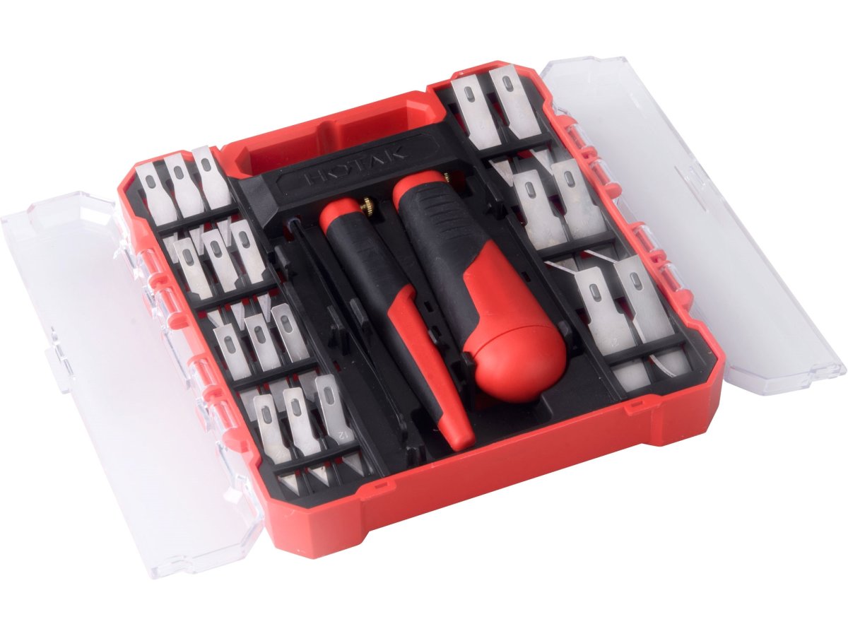 EXTOL PREMIUM 8855196 nože na vyřezávání, sada 21 ks s pinzetou