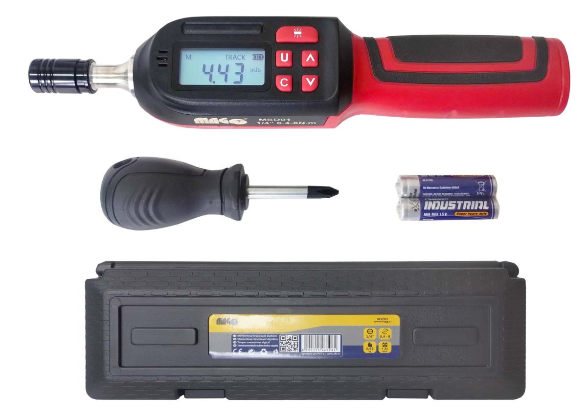 MAGG MSD01 momentový šroubovák digitální 2-24 Nm 1/4"