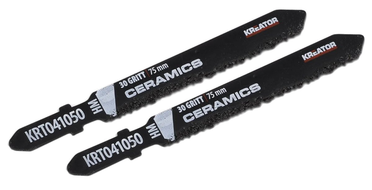 KREATOR KRT041050 vidiové pilové plátky do přímočaré pily na obklady 75mm 2ks