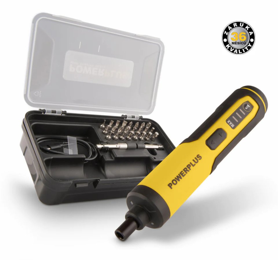 POWERPLUS POWX00420 přímý precizní aku šroubovák LiIon 4V 1,3Ah