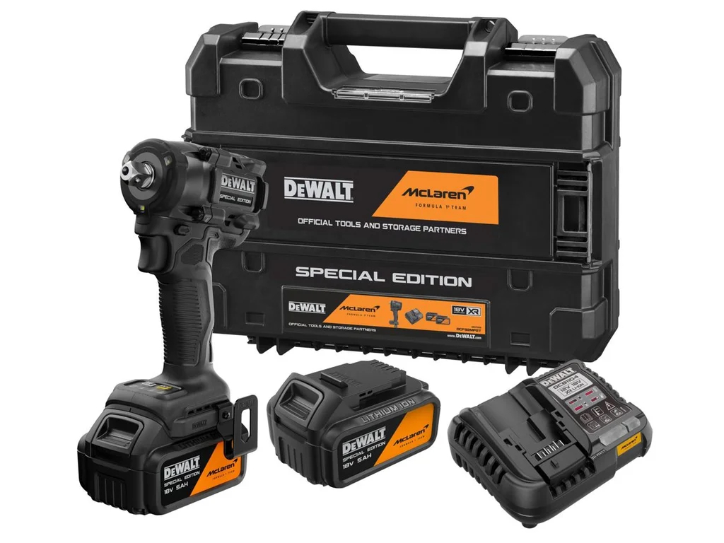 DeWALT DCF92MP2T aku rázový utahovák bezuhlíkový 1/2" 18V 2x 5Ah LiIon McLaren F1