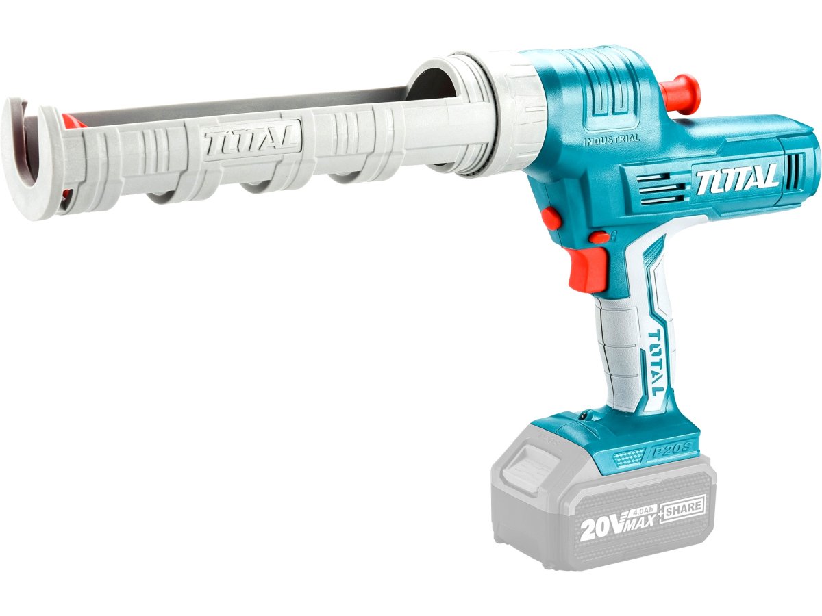 TOTAL TCGLI2001 aku vytlačovací pistole na tmel a silikon, 20V LiIon bez baterie, P20S