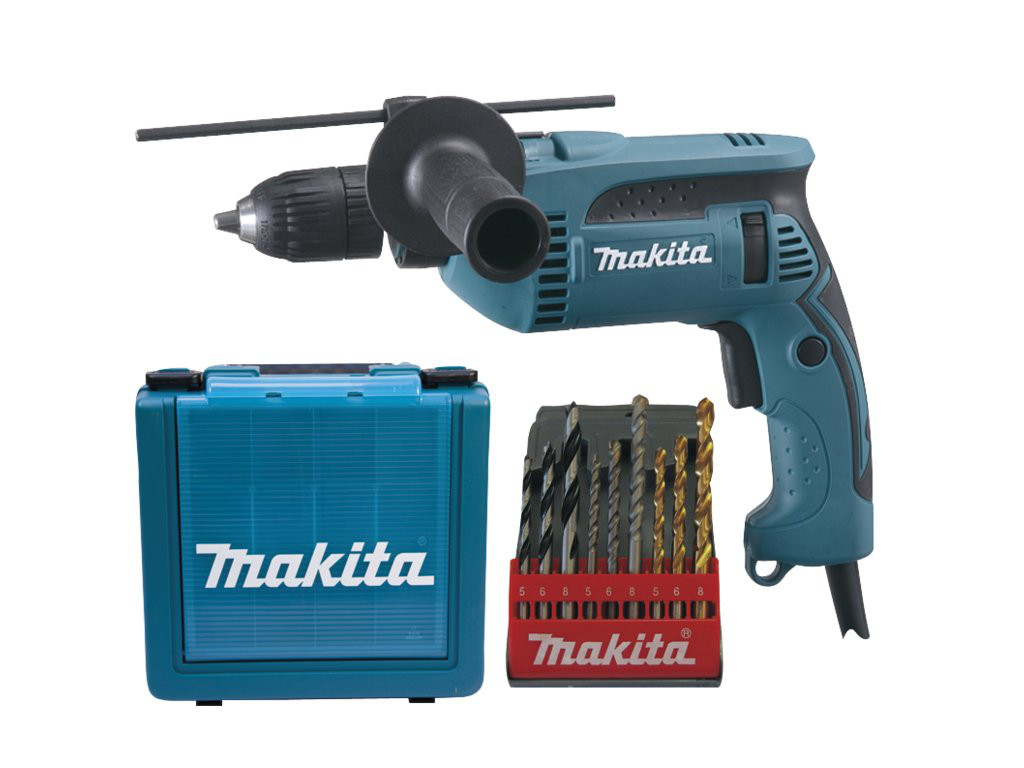 MAKITA HP1641K1X příklepová vrtačka 680W