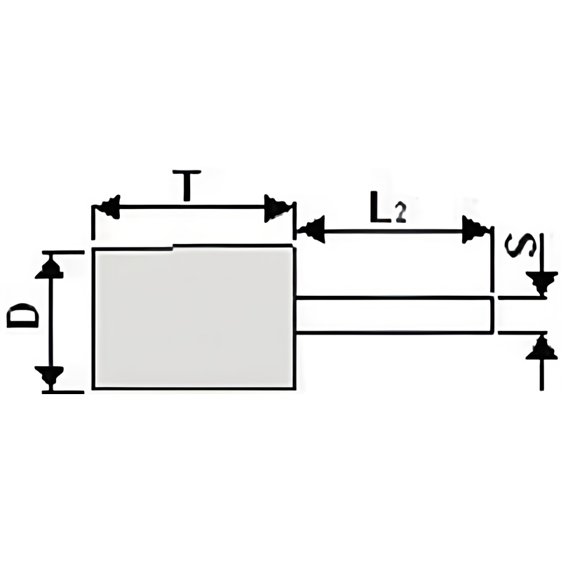 Tělísko brusné válcové 5x10-3 99BA 100 M 7 V