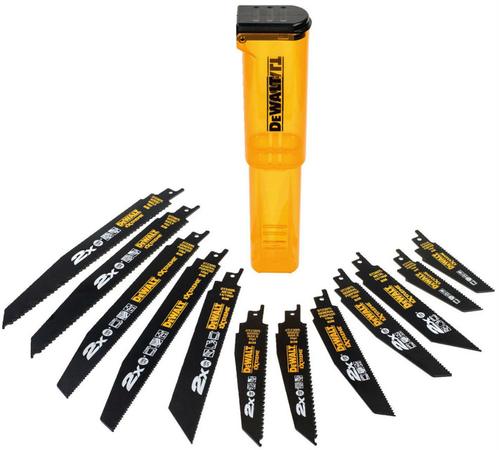 DeWALT DT2441L sada 12-ti pilových plátků úložném pouzdře