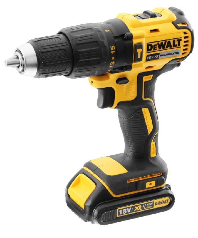 DeWALT DCD778S2T (2x1,5Ah) 18V bezuhlíková aku příklepová vrtačka / 65 Nm