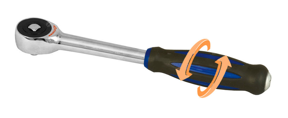 PROJAHN 5204 ráčna 1/4" s otočnou rukojetí a přesuvným čtyřhranem