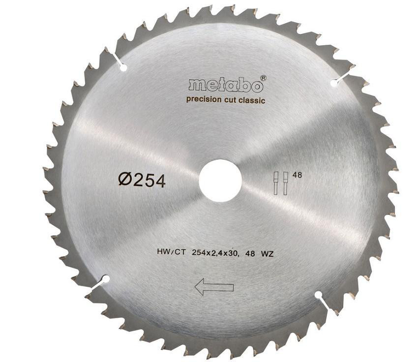 METABO Precision Cut Wood Classic 254x30mm (WZ48) Obrázek
