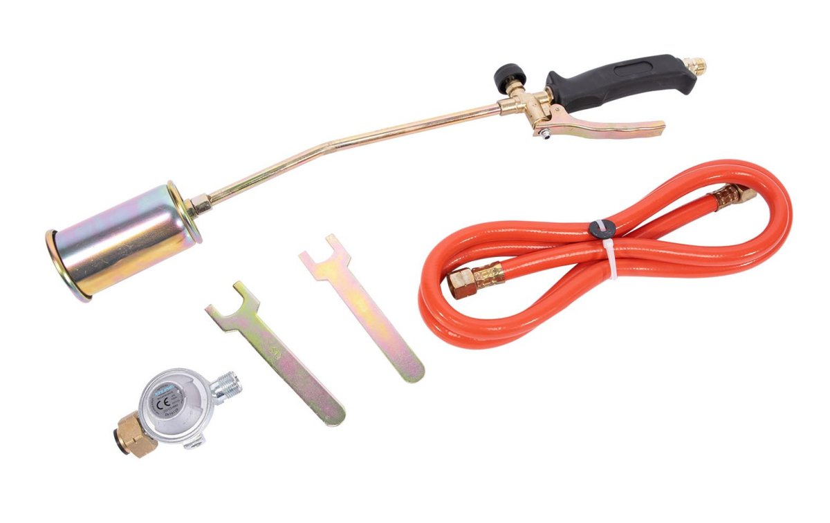 XTline XT23512 opalovací plynová souprava - hořák 50mm/28KW+regul. a hadice 1,5m