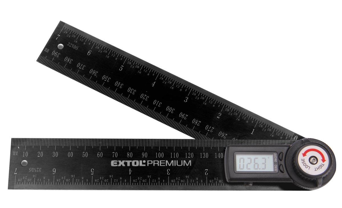 EXTOL PREMIUM úhloměr digitální 200mm 8823510