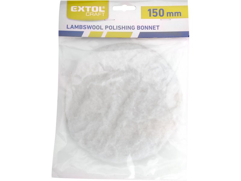 EXTOL CRAFT 10626 kotouč leštící "Beránek" na suchý zip 150mm