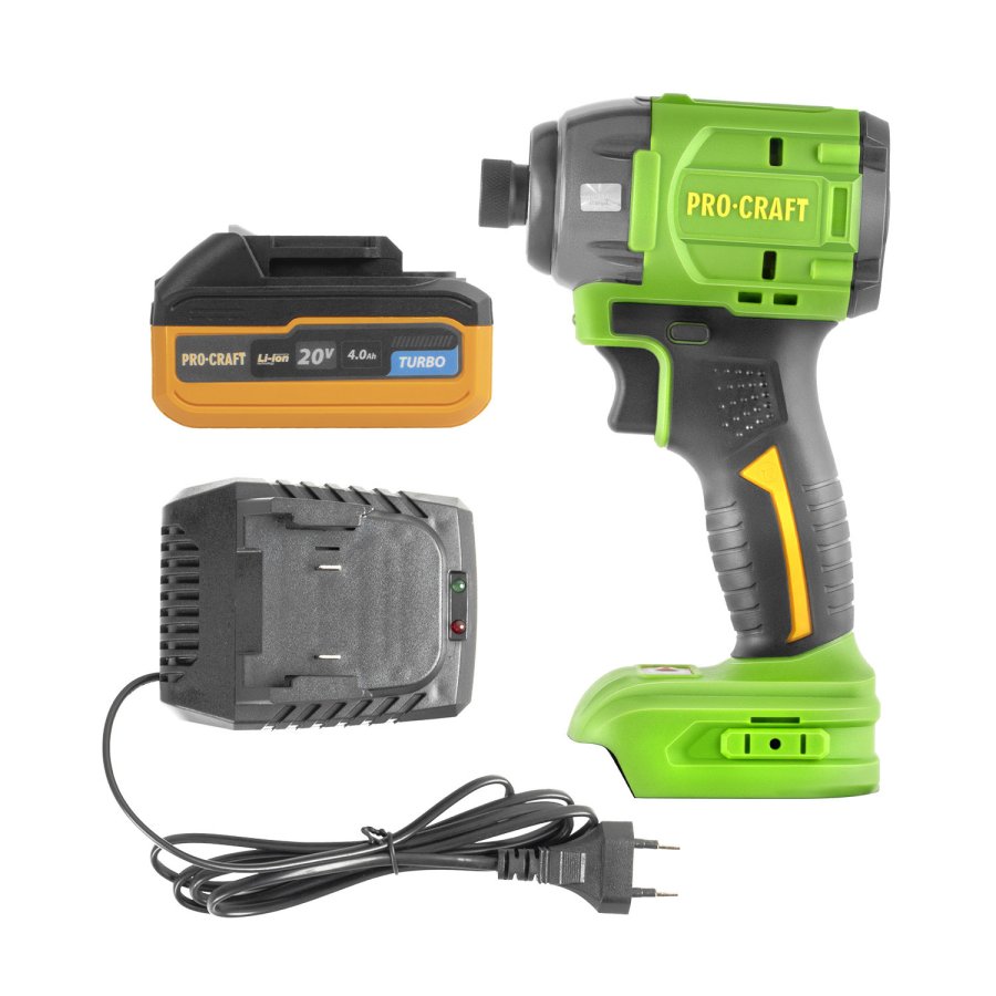 PROCRAFT PS22 aku rázový utahovák 1/4" bezuhlíkový 230Nm LiIon 20V SPS22bb/20-4Turbo