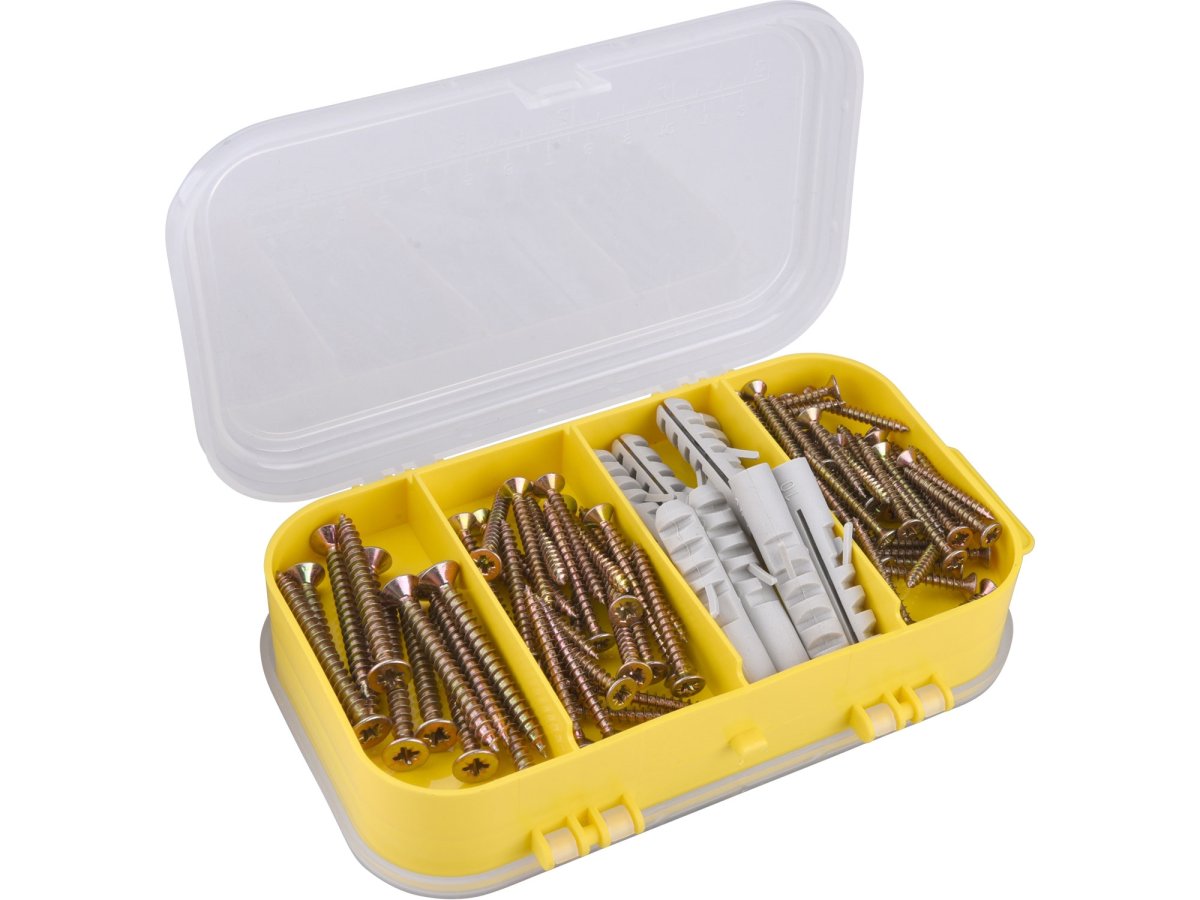 EXTOL CRAFT 1445 sada vrutů a hmoždinek, 170ks