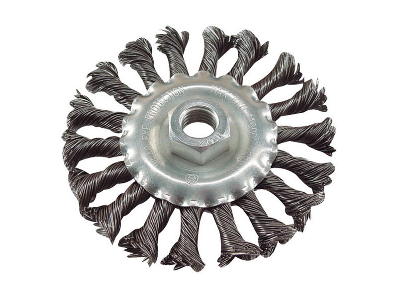 EXTOL CRAFT kartáč radiální copánkový pr.125mm, vlnitý drát S 0,5mm, M14x2 Obrázek